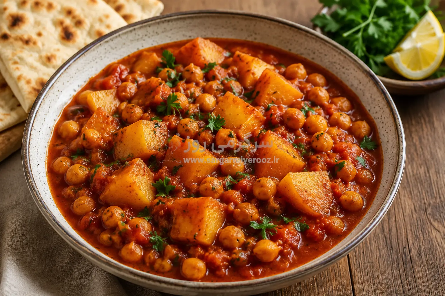 طرز تهیه نخود و ۲ سیب‌زمینی این شام کم‌خرج را درست کن | آشپزی بدون گوشت و مرغ