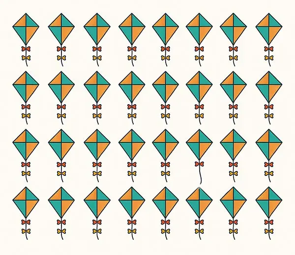 بازی فکری :چشم عقابی ها  بادبادک متفاوت را تو 3 ثانیه پیدا کنید!