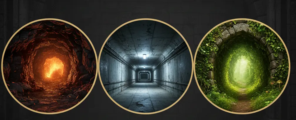 تست شخصیت‌ شناسی :با انتخاب یک تونل بفهمید چگونه از ترس ها عبور می کنید؟