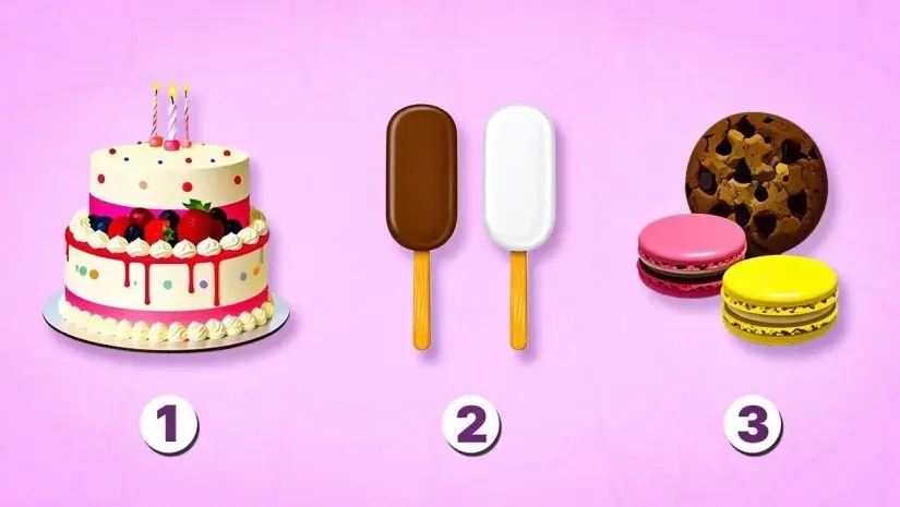 تست شخصیت شناسی: کیک، بستنی یا کوکی؟ | راز درونی و ویژگی‌های شخصیتی‌ت را ببین! | تستی که همه را شگفت‌زده می‌کنه