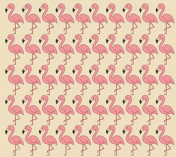 بازی فکری : فقط ۳ ثانیه وقت داری تا فلامینگو شیطون رو پیدا کنی!