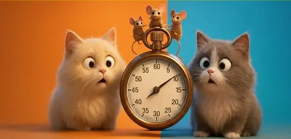 بازی فکری: اگر ۳ گربه بتوانند در ۳ دقیقه، ۳ موش را بگیرند، ۱۰۰ گربه در چند دقیقه می‌توانند ۱۰۰ موش را بگیرند؟