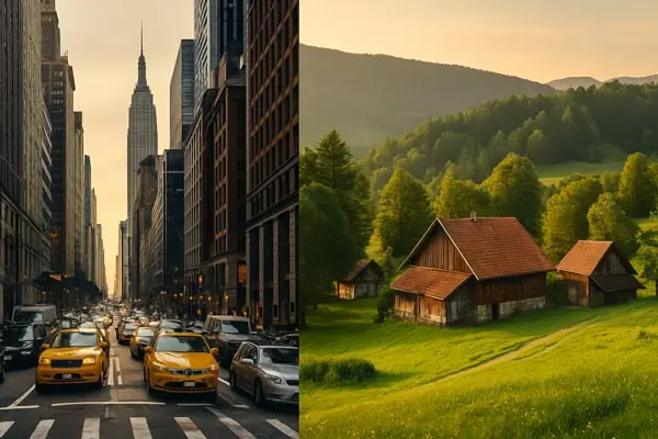 تست شخصیت شناسی : زندگی در شهر یا روستا؟