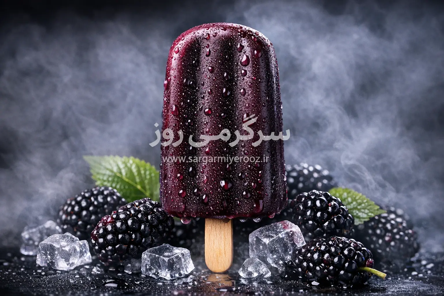 طرز تهیه بستنی یخی توت سیاه با یک فوت‌وفن مخفی که بافتش را فوق‌العاده می‌کند