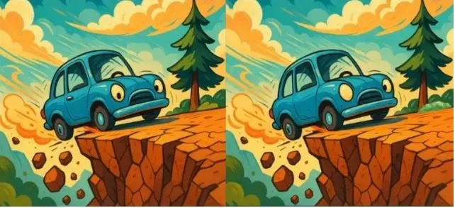 بازی فکری : فقط کسانی که ضریب هوشی بالایی دارند می‌توانند ۳ تفاوت بین دو ماشین را در ۱۴ ثانیه تشخیص دهند!