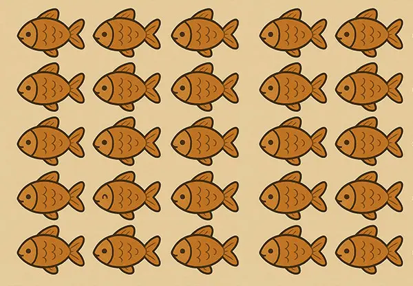 بازی فکری: ماهی متفاوت را در ۵ ثانیه پیدا کنید و به همه ثابت کنید که نابغه اید!