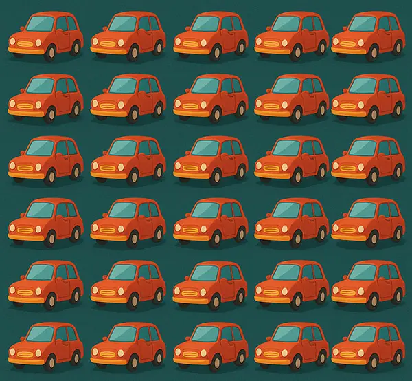 بازی فکری : فقط چشم تیزبین ماشین متفاوت را در 5 ثانیه پیدا می کند!