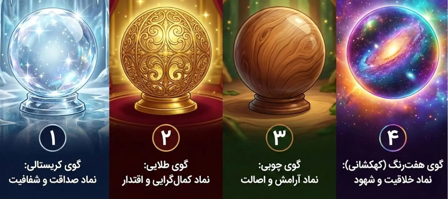 تست شخصیت‌ شناسی: با انتخاب یکی از۴ گوی زیبا بفهمید چقدر آدم راست و درستی هستی!