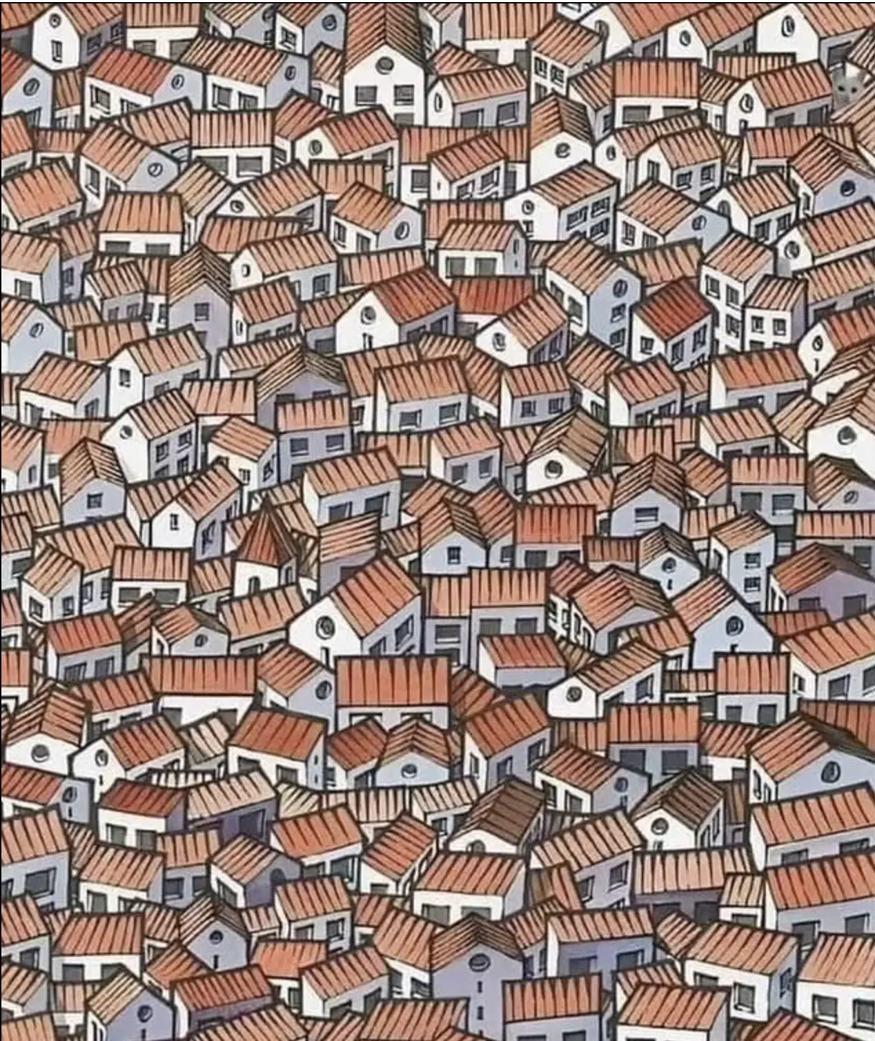 بازی فکری : فقط یک دید عقابی می تونه گربه پنهان شده رو تو 7 ثانیه پیدا کنه!