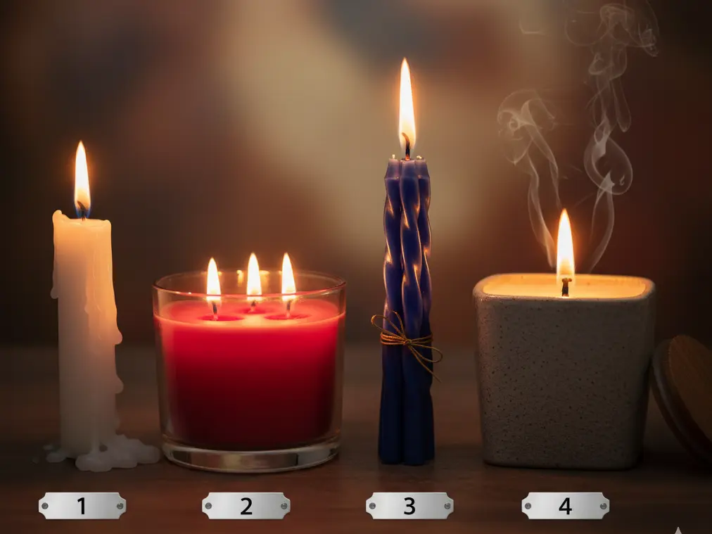 تست شخصیت شناسی : با انتخاب یک شمع رازهای قلب تان آشکار می شود!