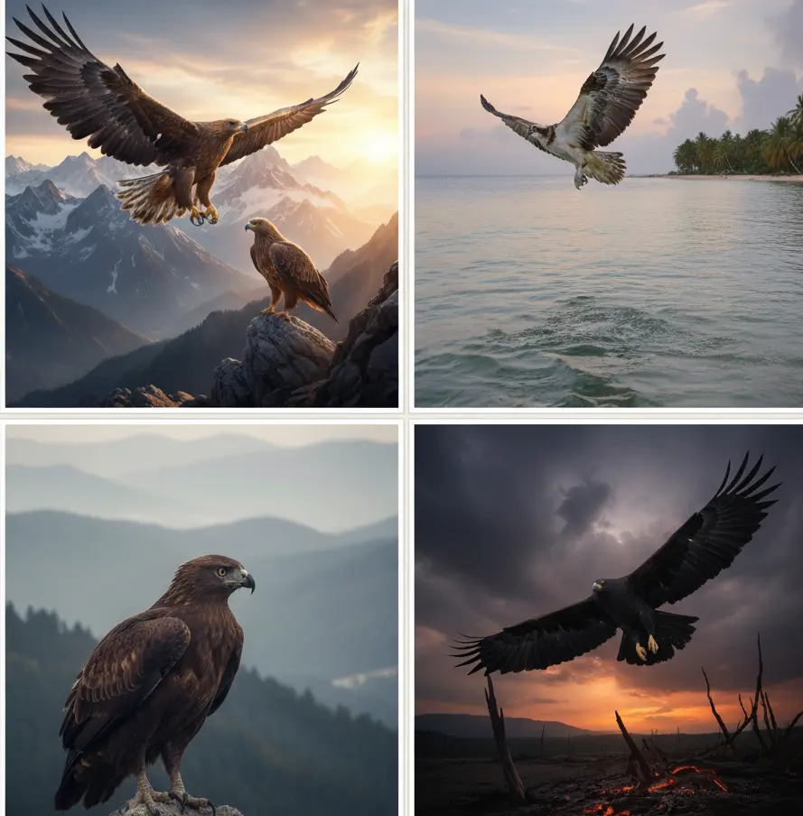 تست شخصیت شناسی : با انتخاب یک عقاب بفهمید چقدر مرموز هستید!