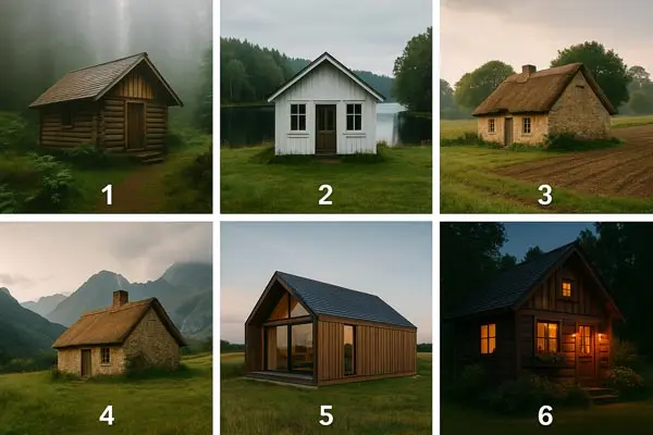  تست شخصیت شناسی : بگویید کدام کلبه را انتخاب می کنید تا بفهمید چقدر اهل عشق و عاطفه اید!