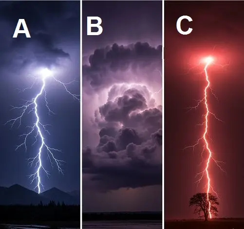 روانشناسی شخصیت : یک رعد و برق انتخاب کنید تا ببینید چطور با شکست‌ ها برخورد می‌ کنید!