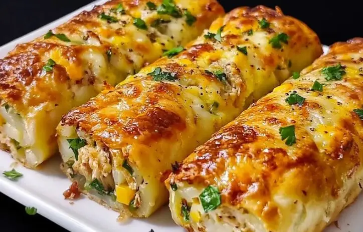طرز تهیه رولت سیب زمینی با مرغ و پنیر؛ پیش غذای مجلسی جدید
