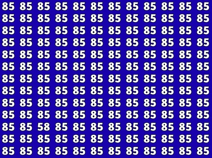 بازی فکری : فقط اونایی که 10/10 هستند تو 5 ثانیه عدد متفاوت و پیدا می کنن!