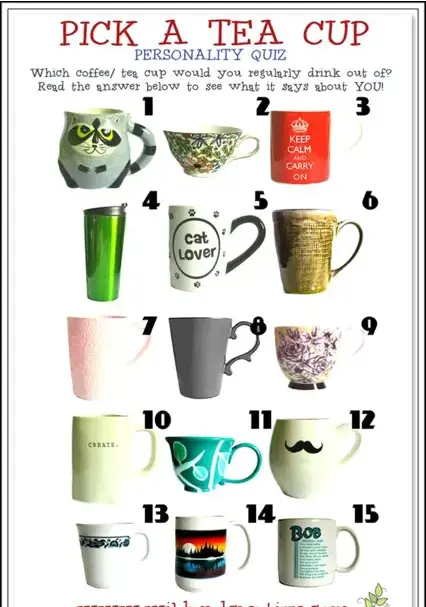 تست شخصیت شناسی | دوست داری تو کدوم لیوان چای یا قهوه بخوری؟بگو تا راز بزرگتو لو بدم