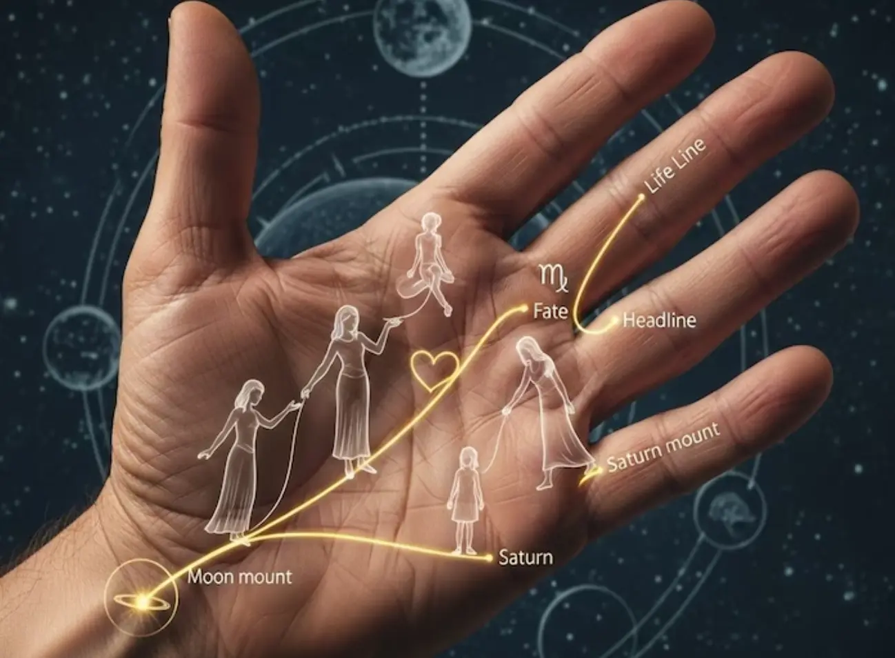 اسرار کف بینی: اگر این خط روی دست شماست ،یعنی یک زن برای شما شانس می‌آورد!