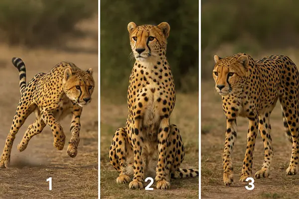 تست شخصیت شناسی : یک یوزپلنگ را انتخاب کنید تا بفهمید چقدر جسارت دارید!