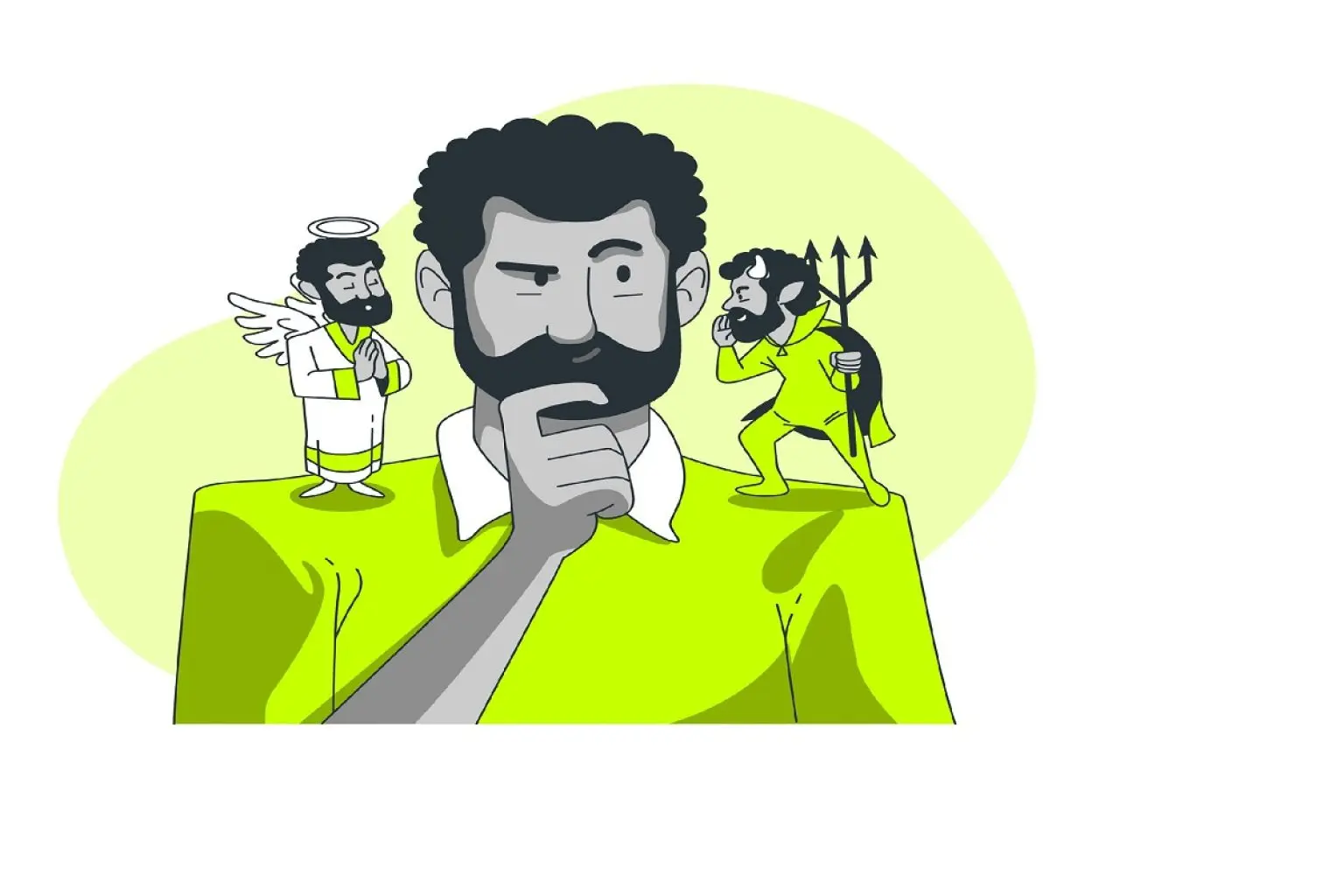 تست شخصیت شناسی | بیشتر به حرف فرشته سمت راستت گوش میدی یا شیطان سمت چپت؟ این تستو انجام بده تا بگم