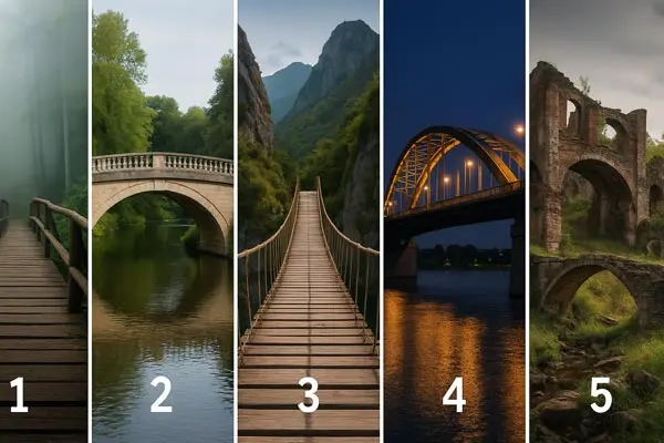 تست شخصیت شناسی : بگویید از کدام پل عبور می کنید تا بفهمید چقدر طرز فکر سنتی دارید!