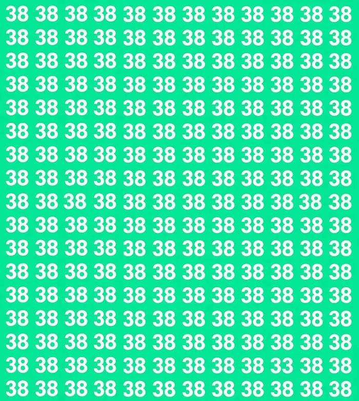 بازی فکری :تنها اوناییکه ضریب هوشی بالای 200 دارن میتونن عدد 33 رو توی تصویر پیدا کنن!