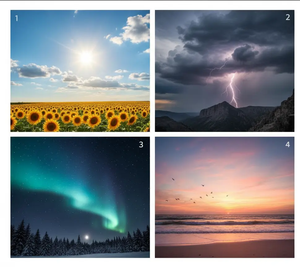 تست شخصیت شناسی : بگویید کدام آسمان را انتخاب می کنید تا بفهمید چقدر زندگی را ساده گرفته اید!