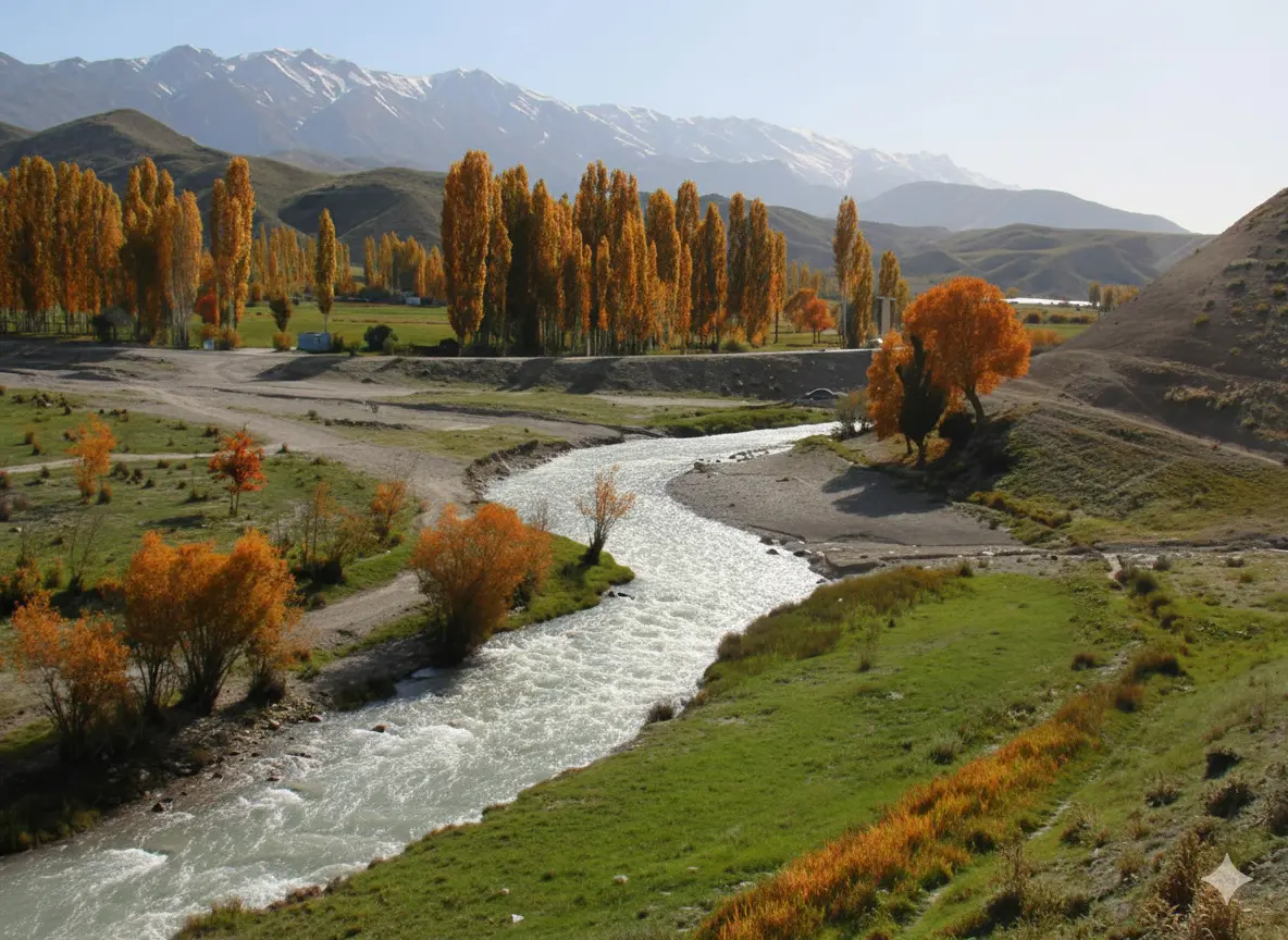 سفری لذت بخش به زیباترین روستای نزدیک تهران در پاییز؛ روستای چشمه اعلا در یک ساعتی تهران