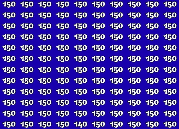 بازی فکری : فقط کسانی که چشمان عقابی دارند می‌ توانند عدد 140 را پیدا کنند!