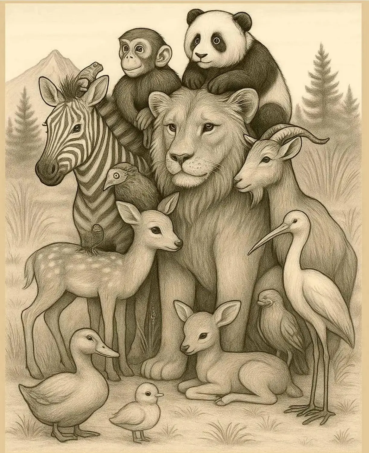 بازی فکری : اگر IQت ۱۶۱+ است، تو ۵ ثانیه بگو چندتا حیوان تو جنگل است؟