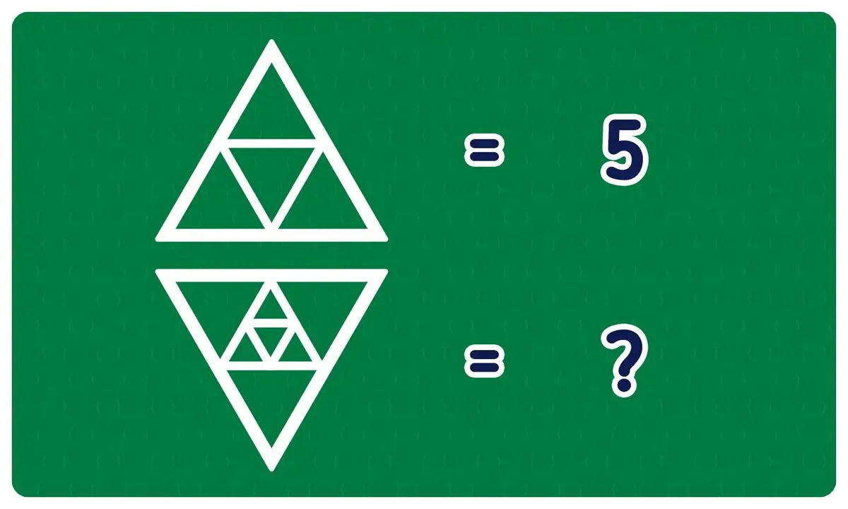 تست هوش | در تصویر چند مثلث وجود دارد!؟