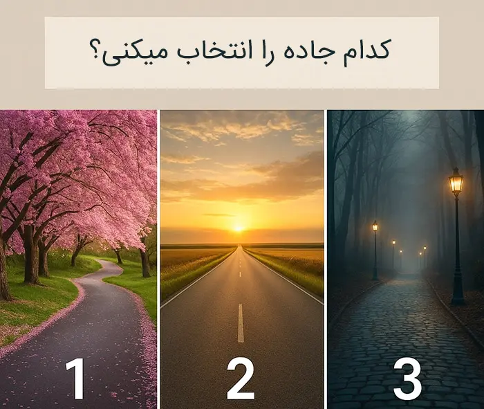 تست شخصیت شناسی: با انتخاب یک جاده بفهمید به ندای درونتان گوش می دهید یا نه!