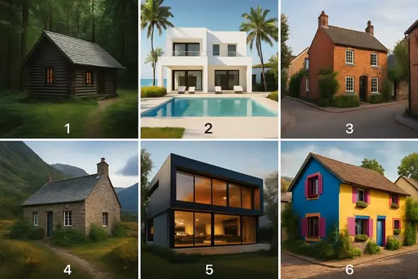 تست شخصیت شناسی : بگویید کدام خانه را انتخاب می کنید تا بفهمید آینده را چگونه می بینید!