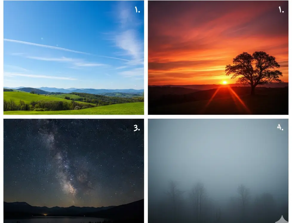 تست شخصیت شناسی : با انتخاب یک آسمان بفهمید چقدر شاعرانه هستید!