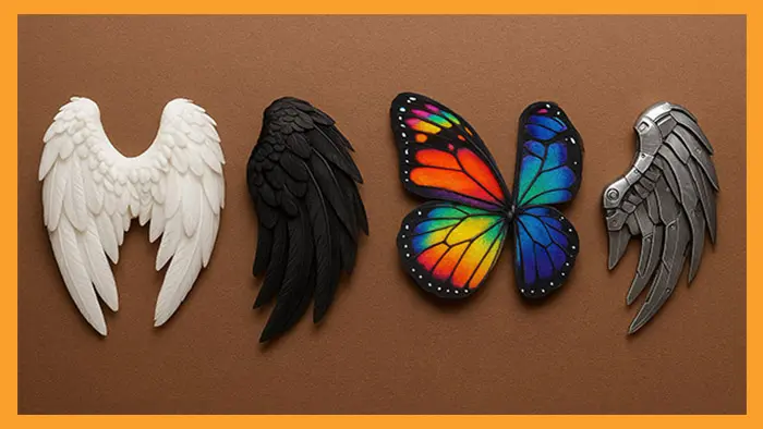 تست شخصیت شناسی : بگویید کدام بال را انتخاب می کنید، تا بفهمید چقدر مرموز و محافظه کاری!