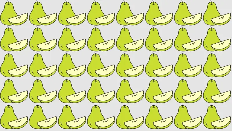 تست هوش | زیر 7 ثانیه گلابی متفاوت رو پیدا کنی دید خلبانی داری