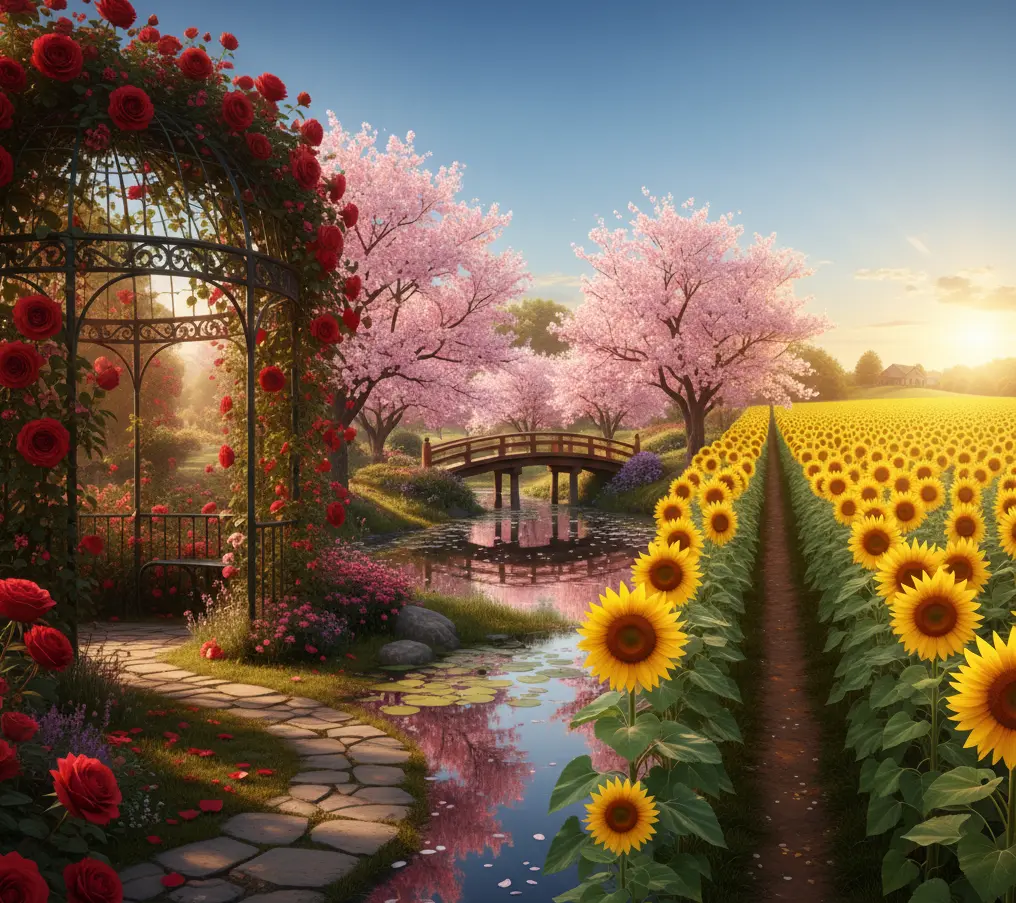 تست شخصیت شناسی : باغ گل مورد علاقت و انتخاب کن و بفهمید چقدر رمانتیک هستید!