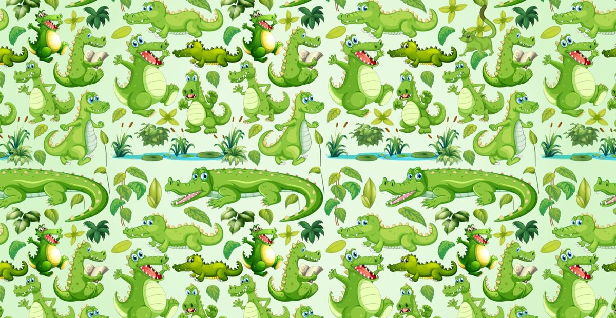 بازی فکری : فقط یک ابَر‌انسان حیوان متفاوت و در 5 ثانیه بین تمساح ها پیدا می کند!