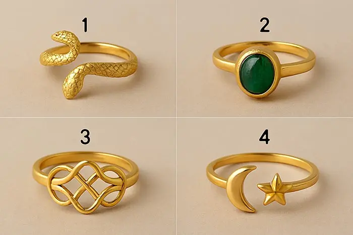 تست شخصیت‌شناسی: با انتخاب یک انگشتر، ویژگی‌های پنهان شخصیت خود را کشف کنید!