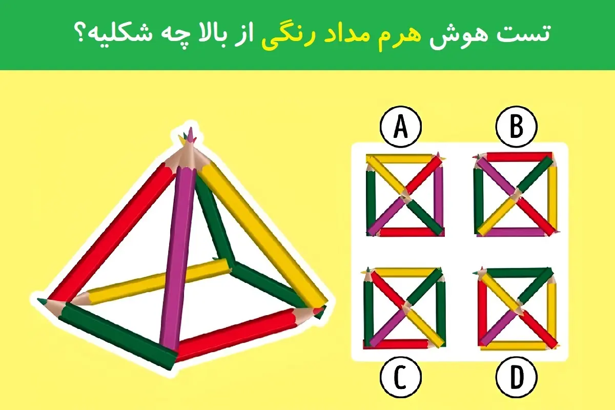تست هوش | فقط 2 درصد مردم جهان تونستن به این تست هوش جواب درست رو بدن + جواب