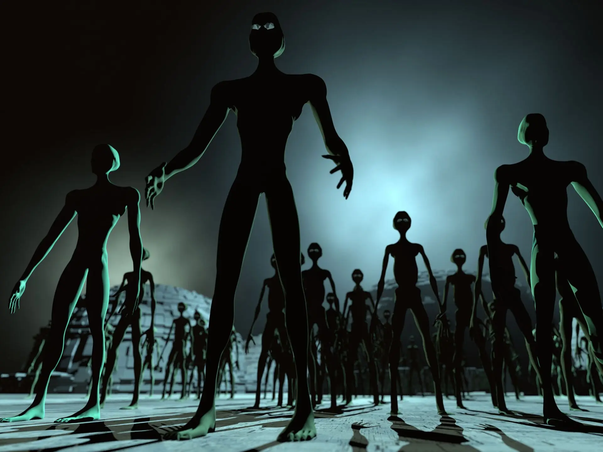 ویدیو/حمله موجودات بیگانه به مرکز خریدی در آمریکا