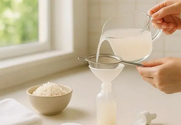 آب برنج برای از بین بردن لک صورت؛ درمان طبیعی لک صورت