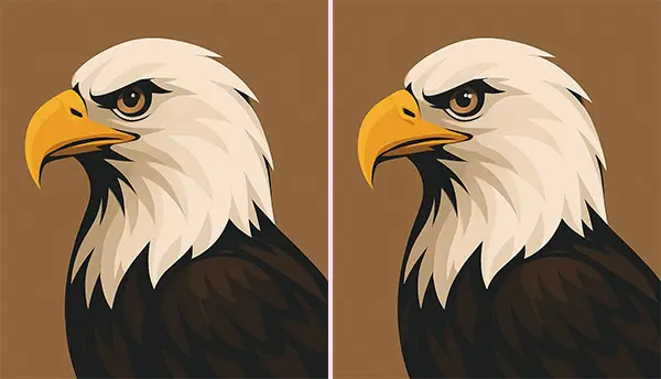 بازی فکری : 90٪ مردم شکست می‌خورند،برنده ها تفاوت این عقاب را در 10 ثانیه می بینند