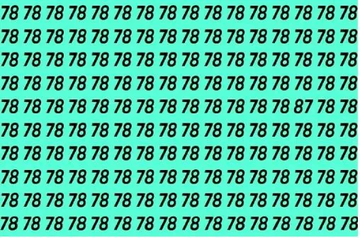 بازی فکری؛ فقط ۳٪ از افرادی که بینایی ۴K دارند میتونن عدد «۸۷» بین «۷۸» ها پیدا کنن!