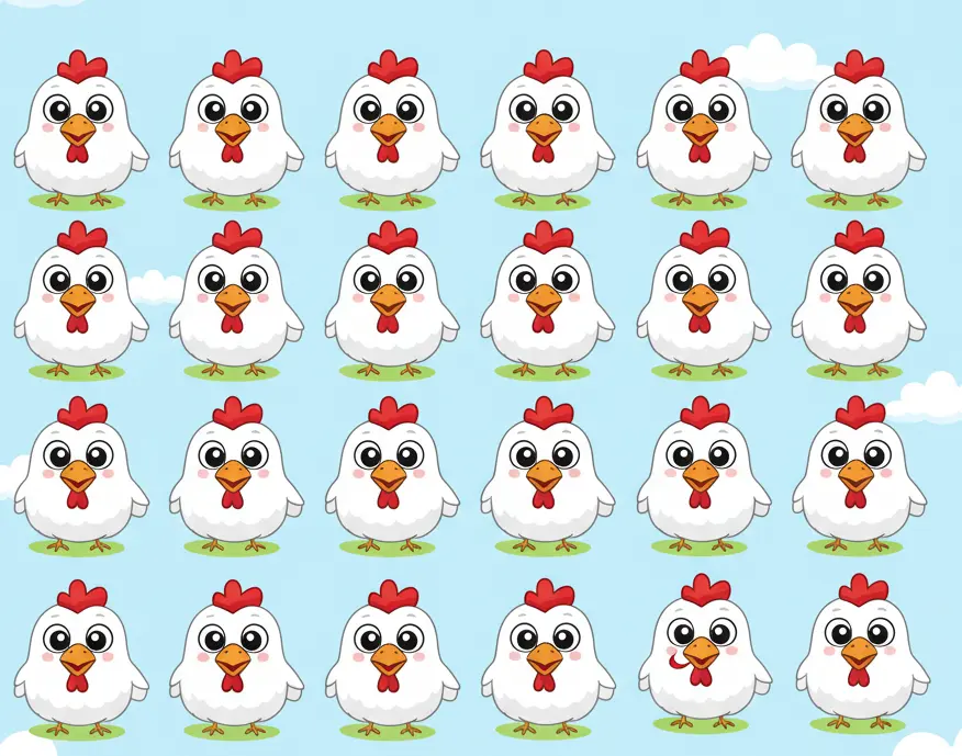 بازی فکری : مرغ متفاوت کدام است؟ اگر دقت بالایی دارید در 5 ثانیه بفهمید!