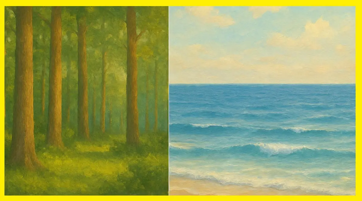 تست شخصیت شناسی : صدای دریا یا جنگل؟ یکی را انتخاب کنید تا بفهمی چقدر دنبال آرامشی!