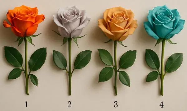 تست شخصیت شناسی : یک رنگ گل رز را انتخاب کنید تا بفهمید زبان عشقتان چیست!