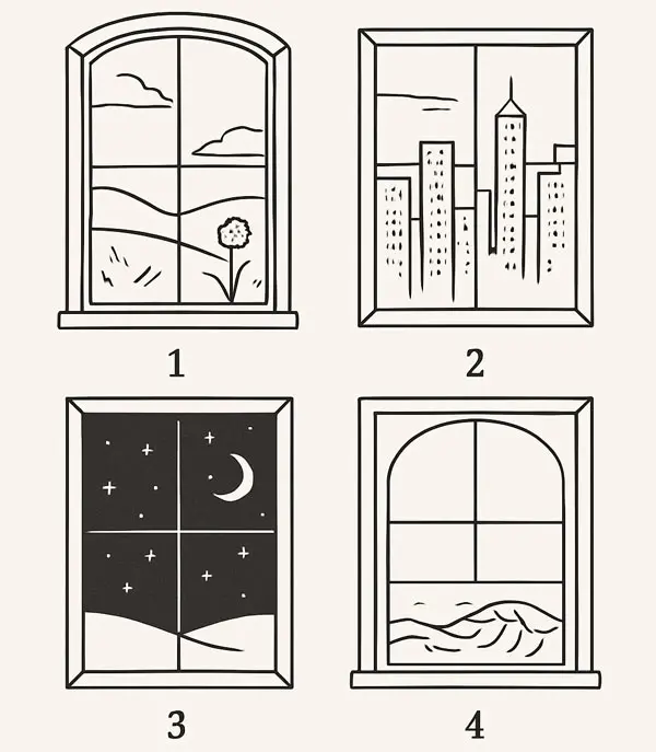 تست شخصیت شناسی: یک پنجره را انتخاب کنید تا بفهمید چقدر پوچ هستید!