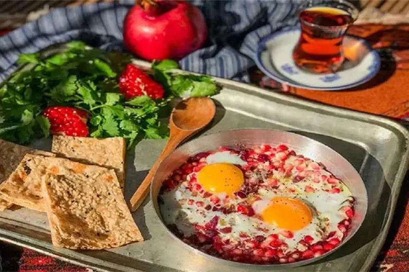 طرز تهیه املت انار