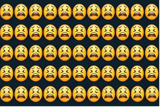 بازی فکری : اگه ضریب هوشیت بالای 80 باید تو 5 ثانیه ایموجی متفاوت و پیدا کنی