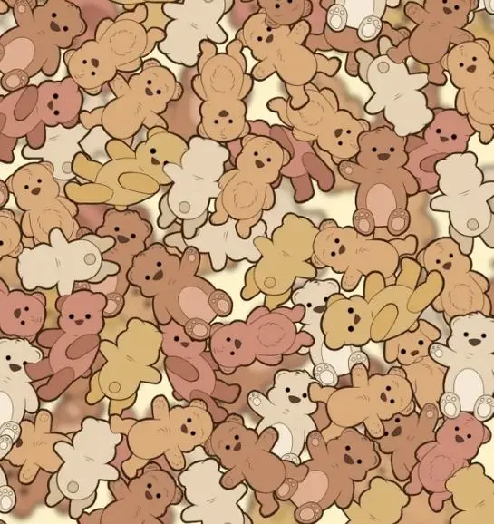 بازی فکری : اگه چشمای فوق تیزبین داری سگ را تو ۵ ثانیه بین خرس‌ها پیدا کنید؟